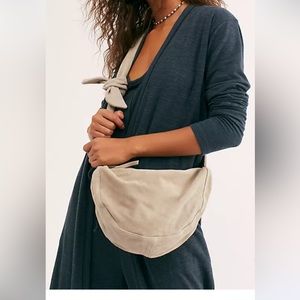 Brown Suede Free People Crossbody